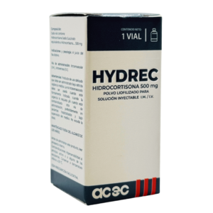 HYDREC 500 mg POLVO LIOFILIZADO PARA SOLUCIÓN INYECTABLE I.M. / I.V. - Hidrocortisona
